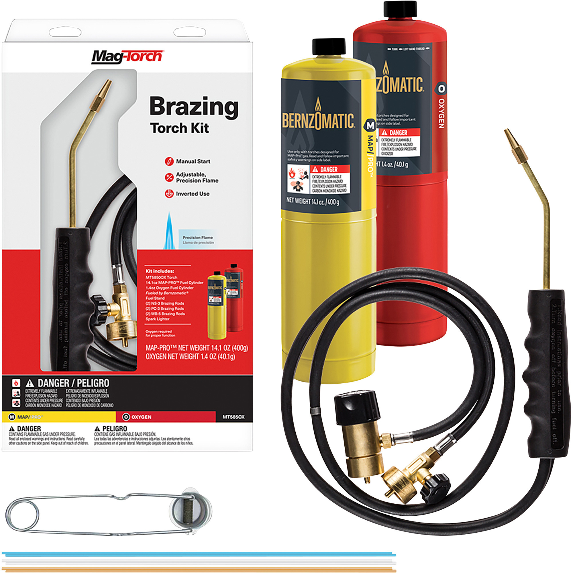 BernzOmatic Oxy-Mapp Brazing Torch Kit , Model# MT 585 OX